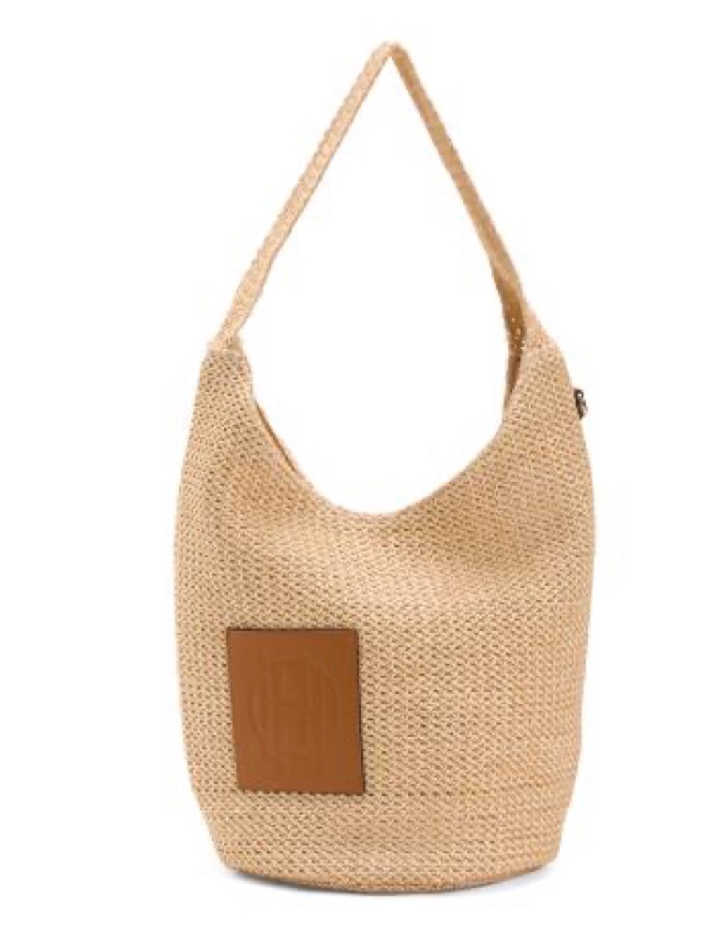 House of Harlow 1960 Woven Straw Hobo Bag in Natural Tan